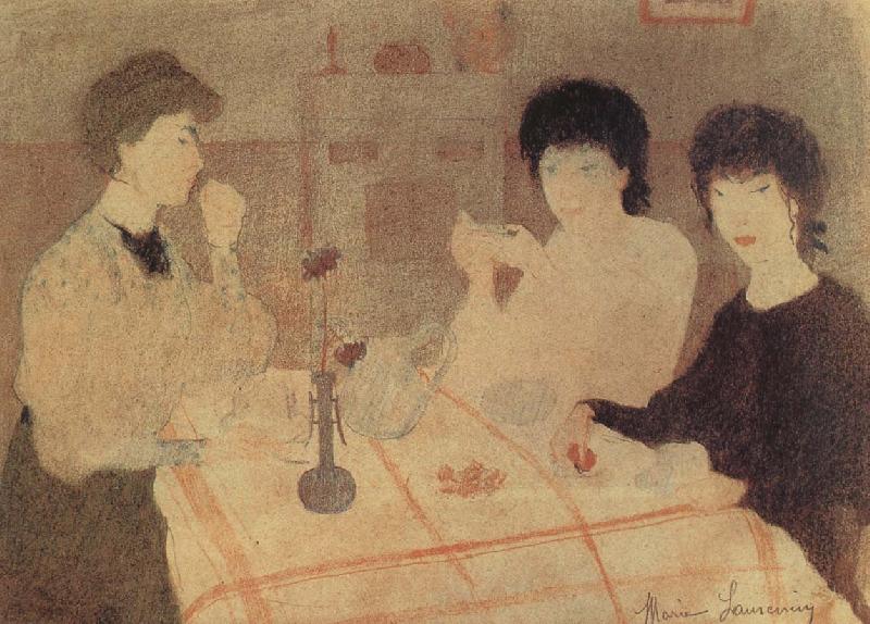 Rolansan with friend drinking tea, Marie Laurencin